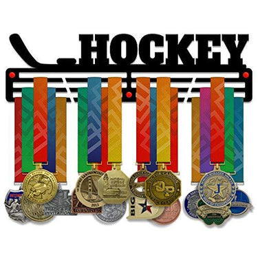Ice Hockey Medal Hanger — Ice Hockey Medal Display Rack - Metallic Art